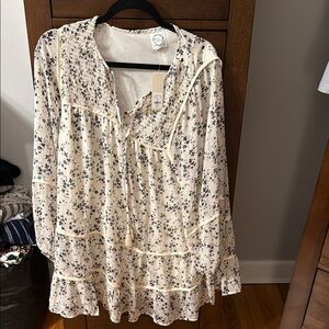 Floral Cream Dress